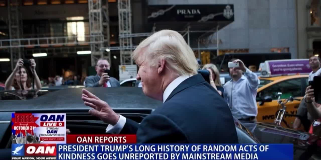 President Trump has a long history of random acts of kindness