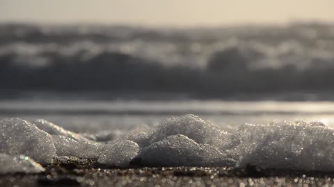 The sound of the surf, waves on the beach, relax