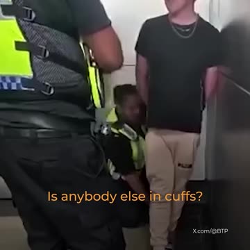 “Why isn’t anyone else in handcuffs?”