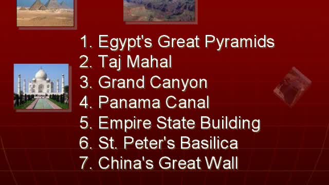 The 7 Wonders of the World (touching from a little girl)