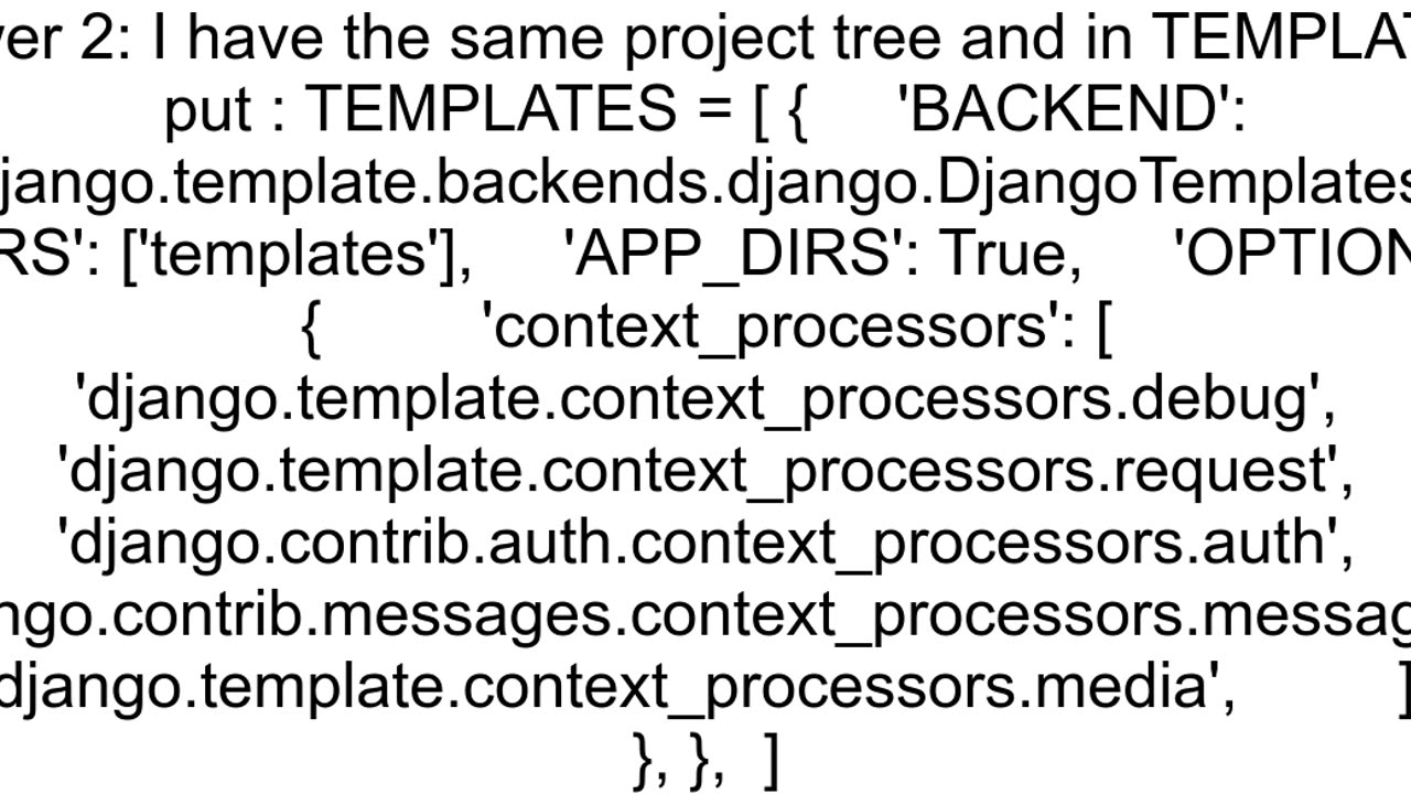 Django path to templates folder in settingspy