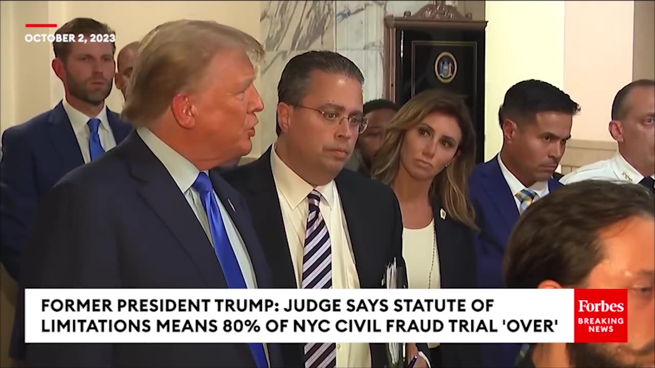 BREAKING NEWS_ Shock End To Day One Of Trump Trial—Ex-POTUS Claims Judge Ruled 80% Of Case 'Over'