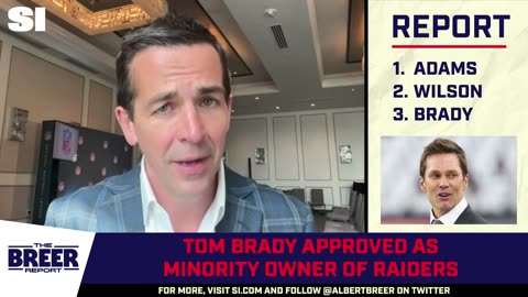Tom Brady’s purchase of a minority stake in the Las Vegas Raiders is approved by NFL team owners