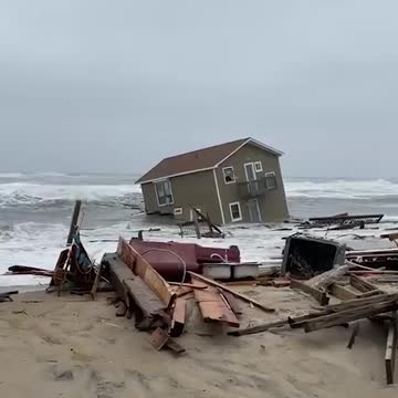 The ocean swallows houses