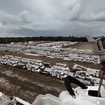 Lineman staging in Florida | Hurricane Helene