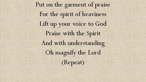 Garments of Praise