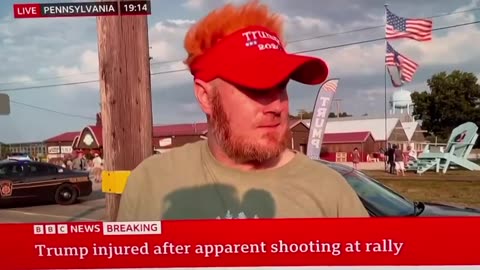 A guy outside rally saw shooter crawling on a roof and warned police and Secret Service