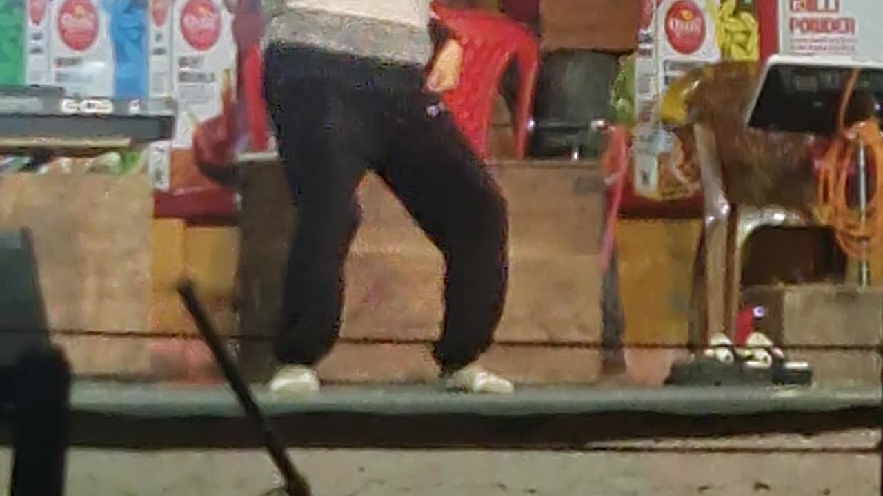 Lovely Dance by cute girl in festival