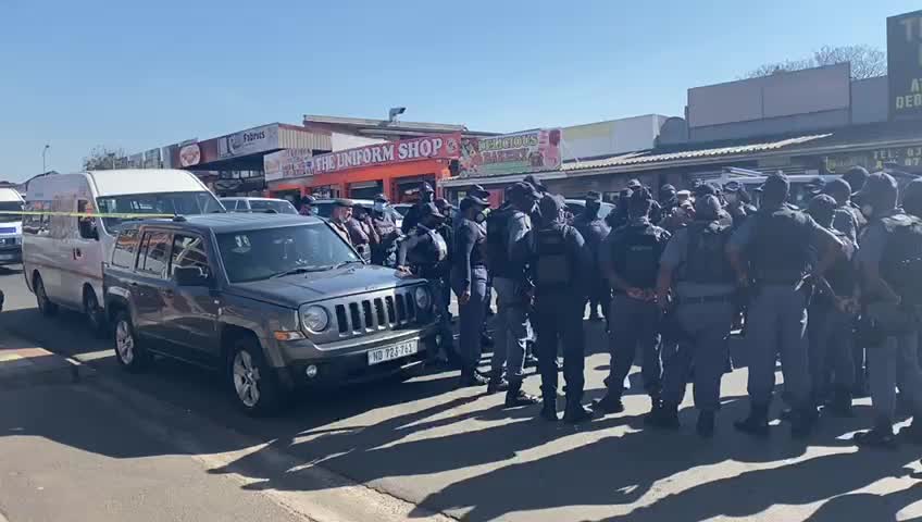 Police at Verulam Magistrates Court