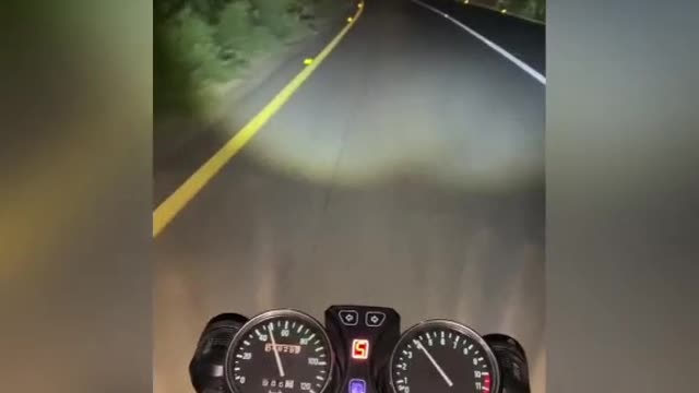 Bike driving in night