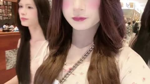 two ladyboys are happy here