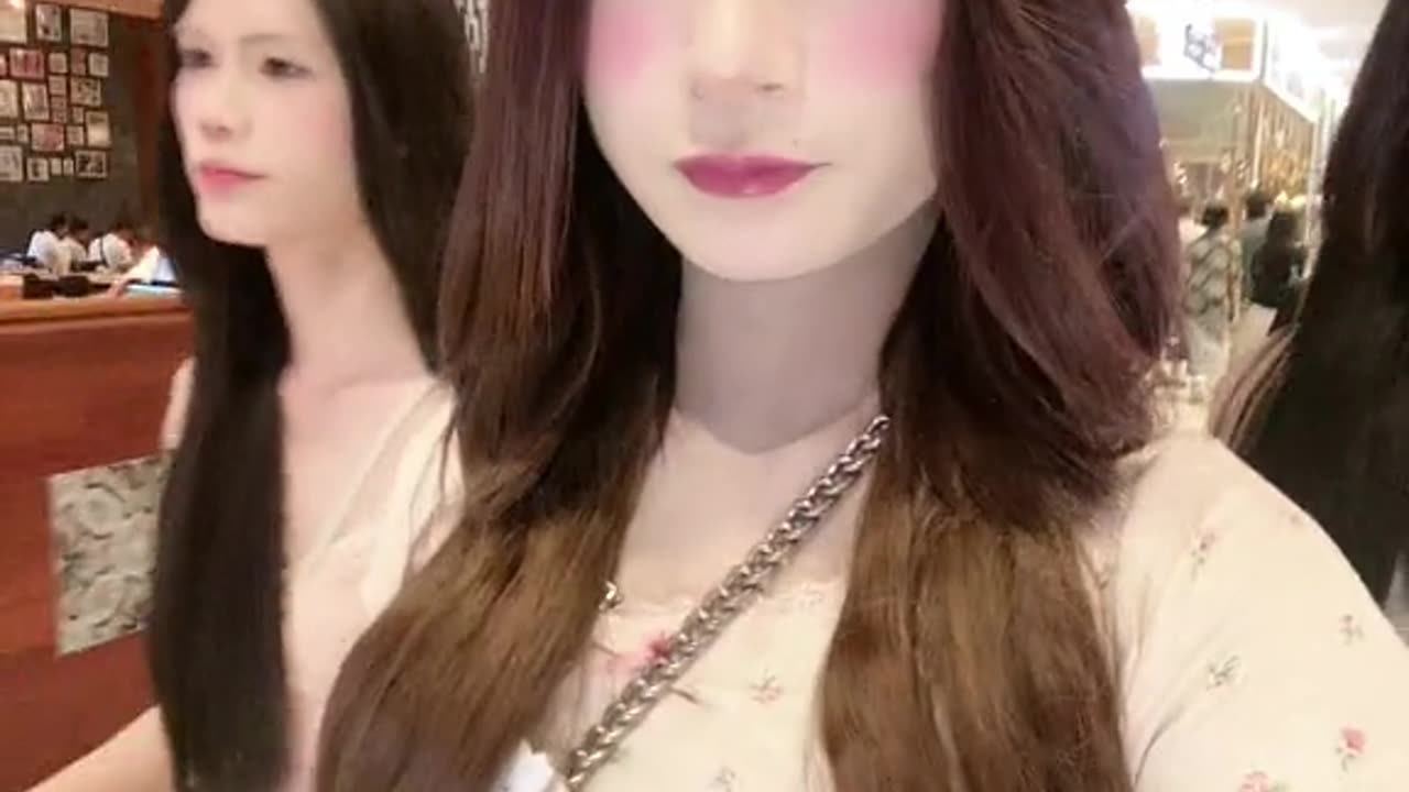 two ladyboys are happy here