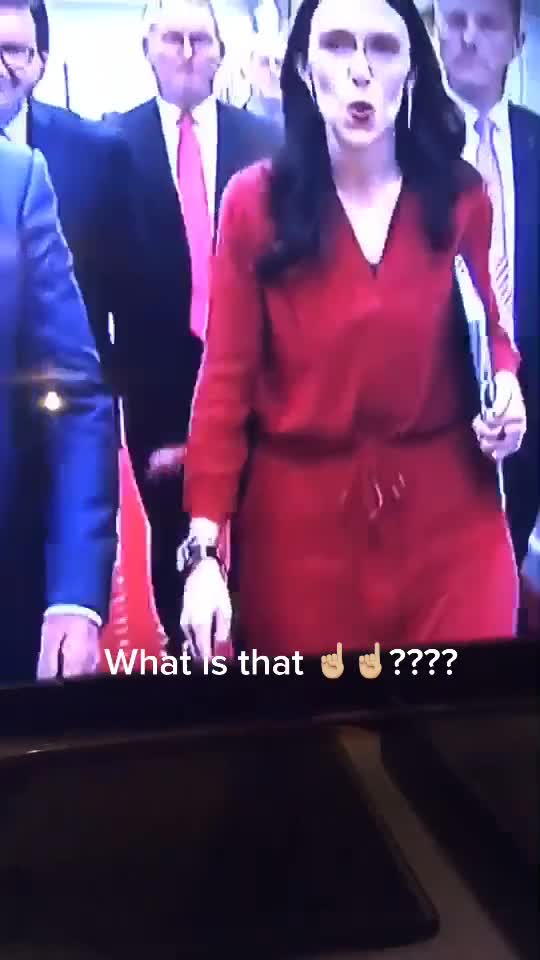 What's that Bulge in Jacinda Andern dress?