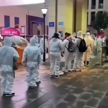 HAZMAT SUITS for High school students in Zhejiang, China