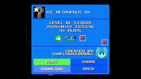 Mega Man Maker Level Highlight: "Ice Metroplolis DX" by Sunflorazumarill