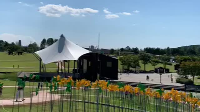 Spinning Pinwheel in the field 2