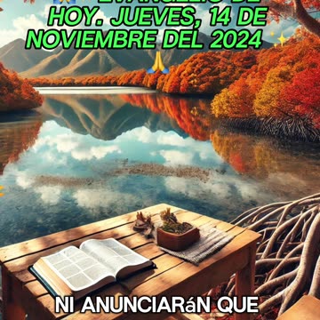 🙏✨Evangelio de HOY. Jueves, 14 de Noviembre del 2024 ✨🙏