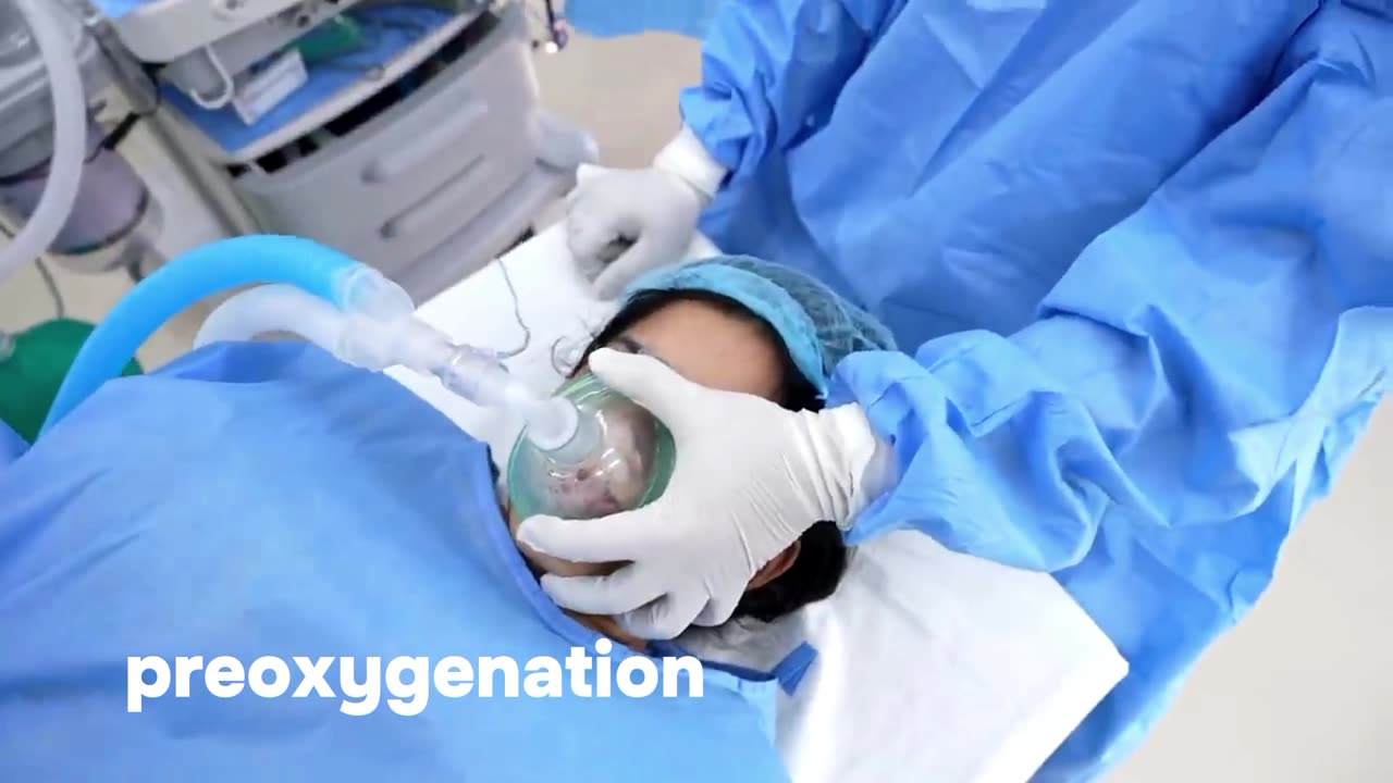 Real intubation of a patient 2023