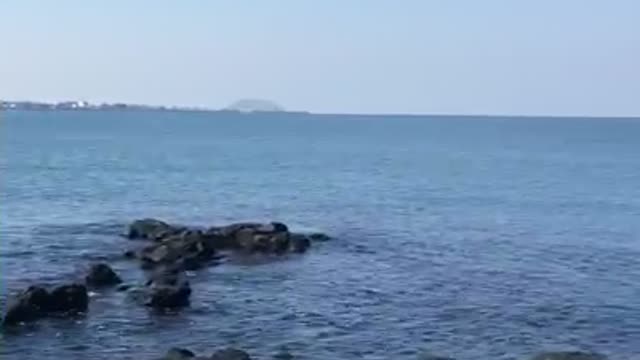 The beautiful view of the offshore Jeju Island, Korea