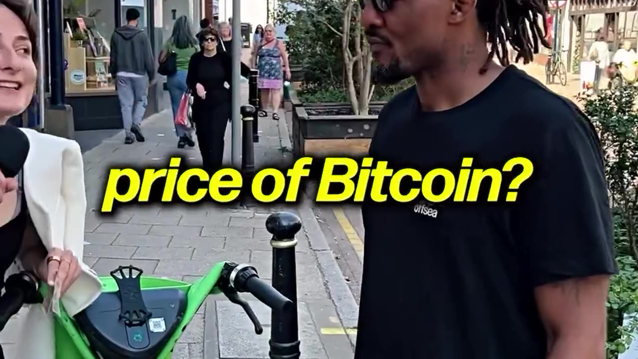 Asking the people of London what the price of Bitcoin is…