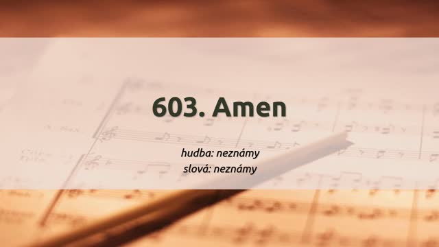 603. Amen, amen!