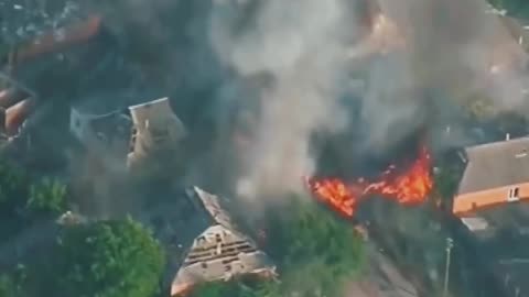 Russian destruction of a Ukrainian T-64BV tank in the Kharkiv Region - July 14th 2024