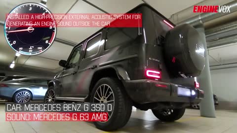 Mercedes G-Class with individual engine sound system ENGINEVOX