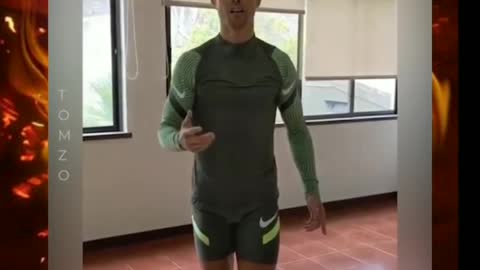 Cristiano Ronaldo show his workout routine