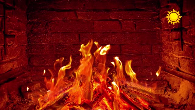 Fireplace 3 Hours: Relaxing Fire Burning with Crackling Fireplace Sounds