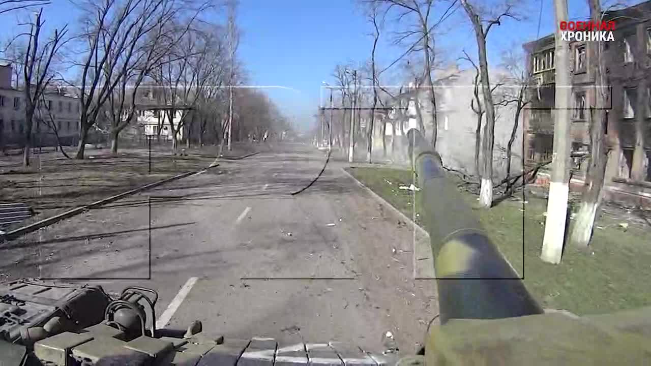 Ukraine War - A tank fires at the positions of militants