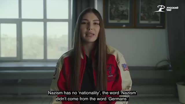 Russian athlete Maryana Naumova responses to Arnold Schwarzenegger's propaganda video