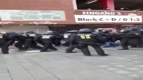 German police "democratic"behaviour