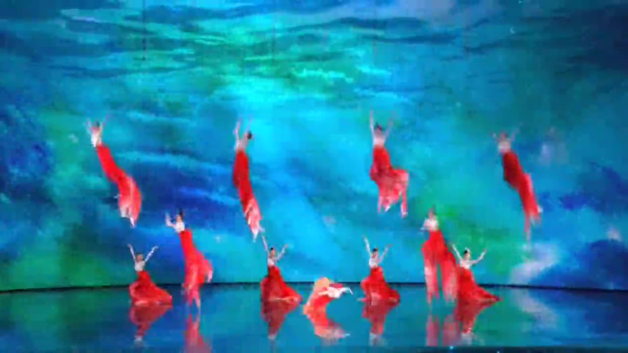 Amazing *koi fish* dance beautifully choreographed.