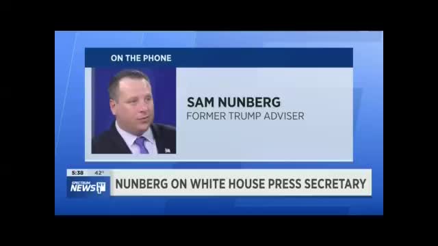 Nunberg: White House press secretary Sarah Huckabee Sanders is a "joke" and a "fat slob."