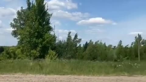 A pair of Russian Air Force Su-25 attack aircraft in the sky over Donbass.