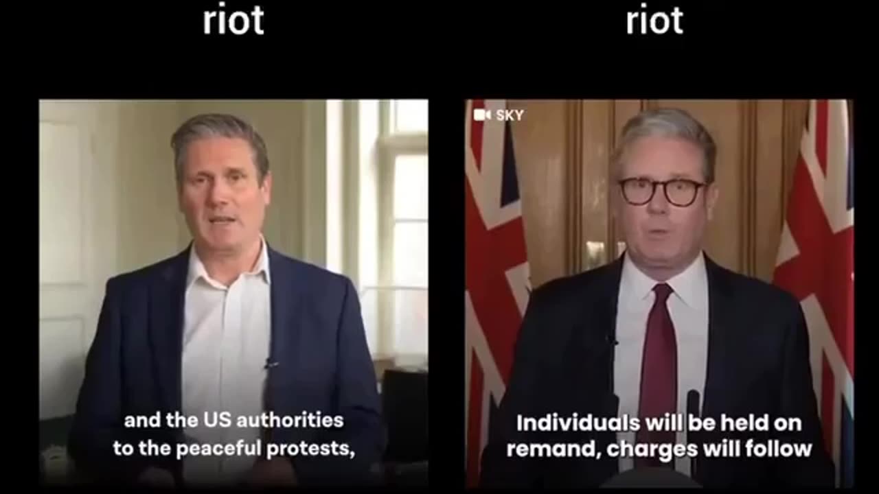 UK Prime Minister Keir Starmer on minorities rioting compared to the indigenous rioting..