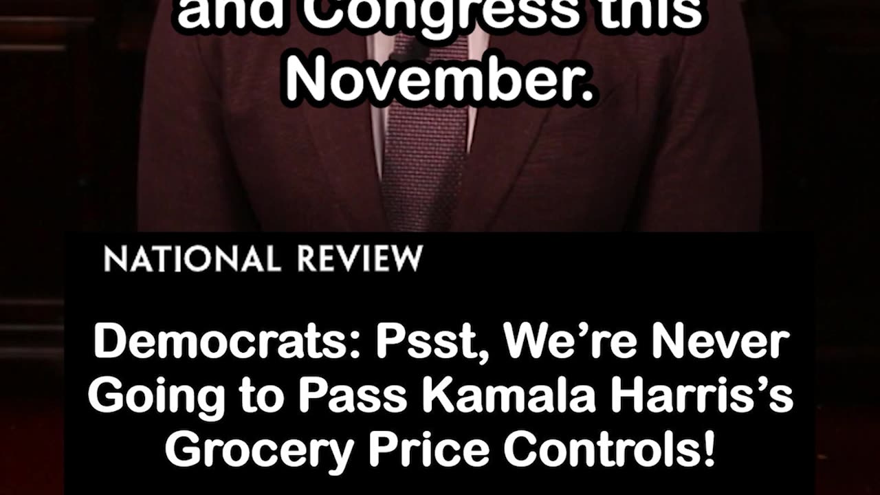 Democrats: We’re Never Going to Pass Kamala Harris’s Price Controls