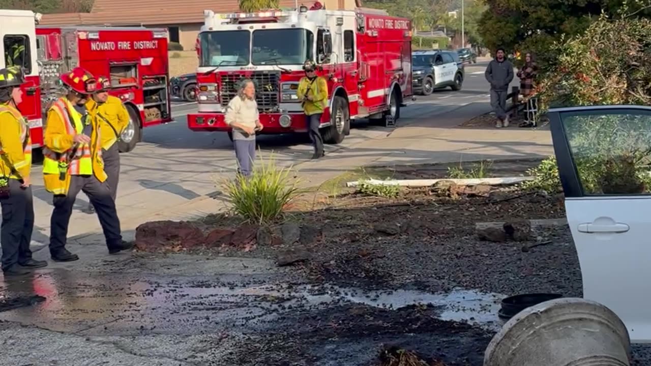 Car Slammed Across Street Sideways At Full Speed