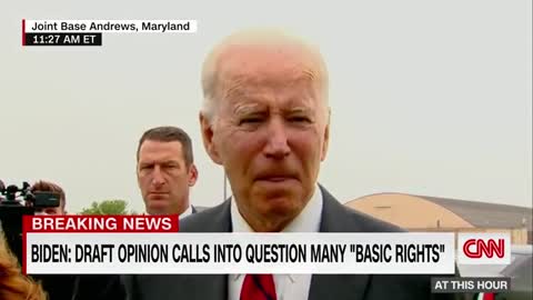 Biden speaks out on draft SCOTUS opinion to overturn Roe v. Wade