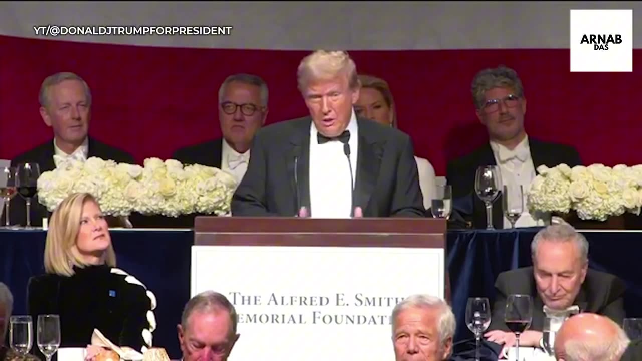 Trump Roasts All At AI Smith Dinner, Best 10 Minutes