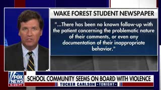 Tucker Carlson gives an update after a medical student at Wake Forest University bragged about unnecessarily sticking a patient