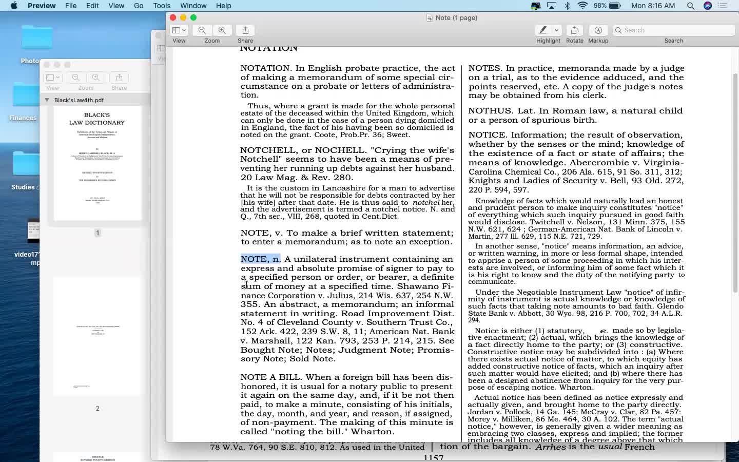 Definition of Money Black's Law 4th Edition 1968