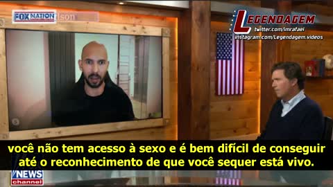 Tucker Carlson conversa com Andrew Tate