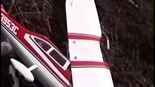 RC airplane crashes