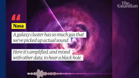 Nasa first time recorded black holes sounds