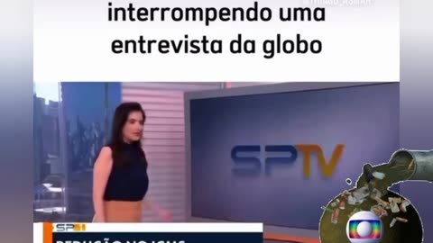 MAIS UM HERÓI QUE GRITOU GLOBO LIXO AO VIVO NA GLOBO!
