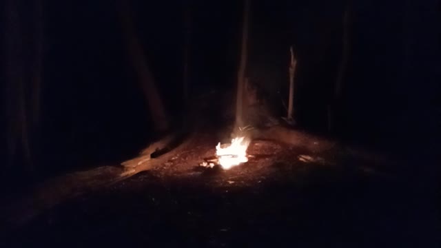 Super moon 🌕 campfire