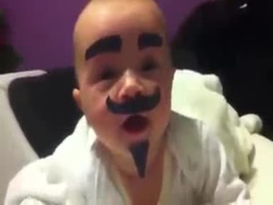 mustache baby