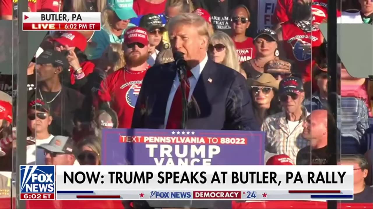 Trump back onstage at Butler rally in historic moment 'As I was saying!'