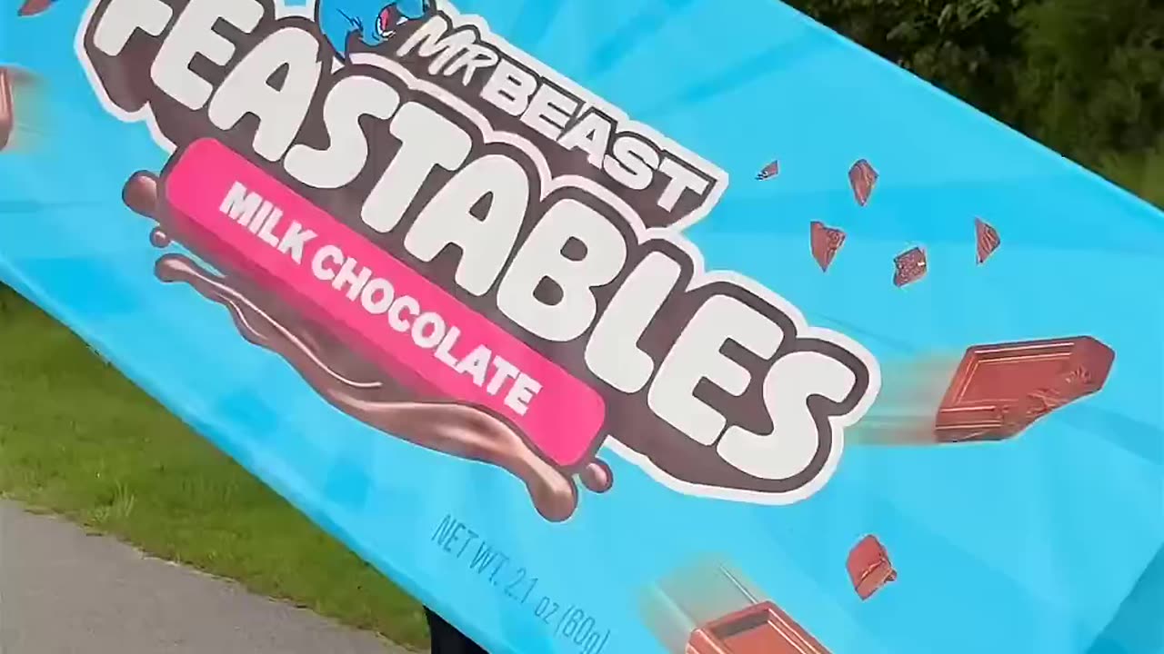 Mr beast small to big chocolate